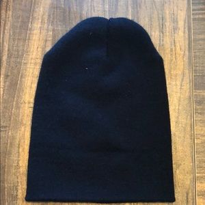 Black knit hat cap